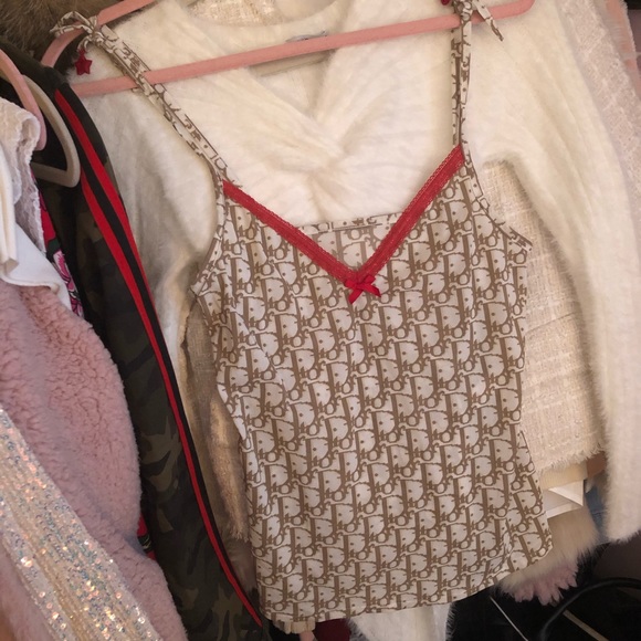 Dior | Tops | Christian Dior Cami Top Brownred | Poshmark